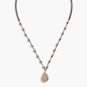 Lucky Brand Druzy Drop Necklace
